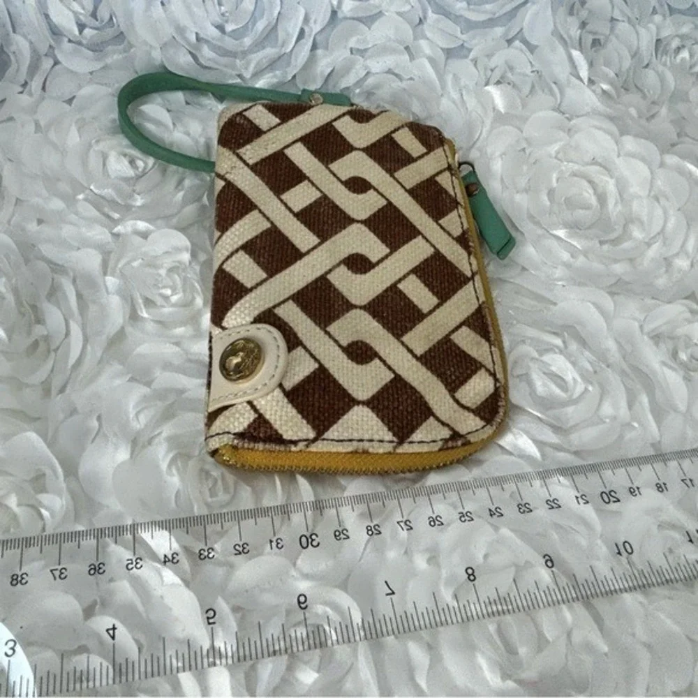 Spartina‎ 449 Wallet Zip Around Wristlet Leather & Linen